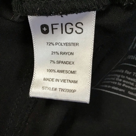 FIGS Yola Skinny Scrub Pants in Black Size XLarge Petite. - Picture 10 of 11